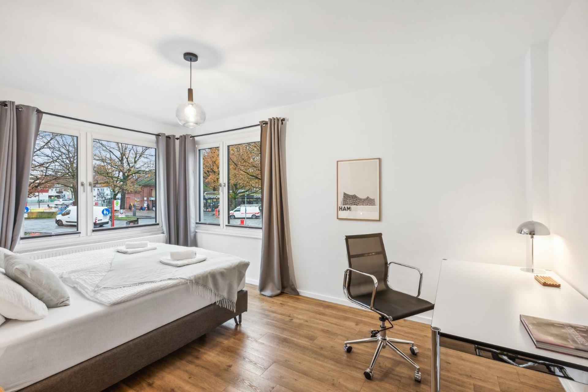 Business Apartment Kranich: 3 Zimmer, Top Infrastrukturlage Hh Langenhorn, Naehe Airport Hamburg Exterior foto